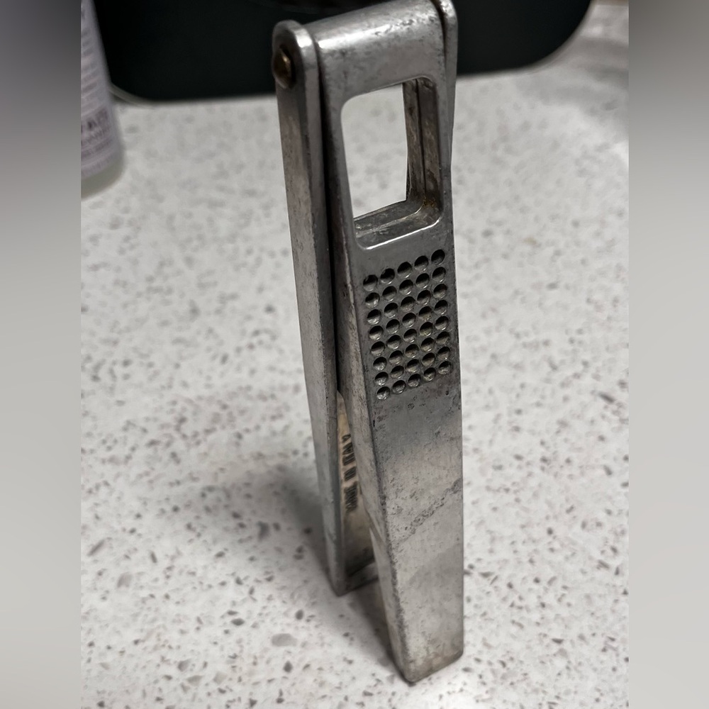 Italian Garlic Press BREVETTATO Aluminum Italy Vintage Kitchenware